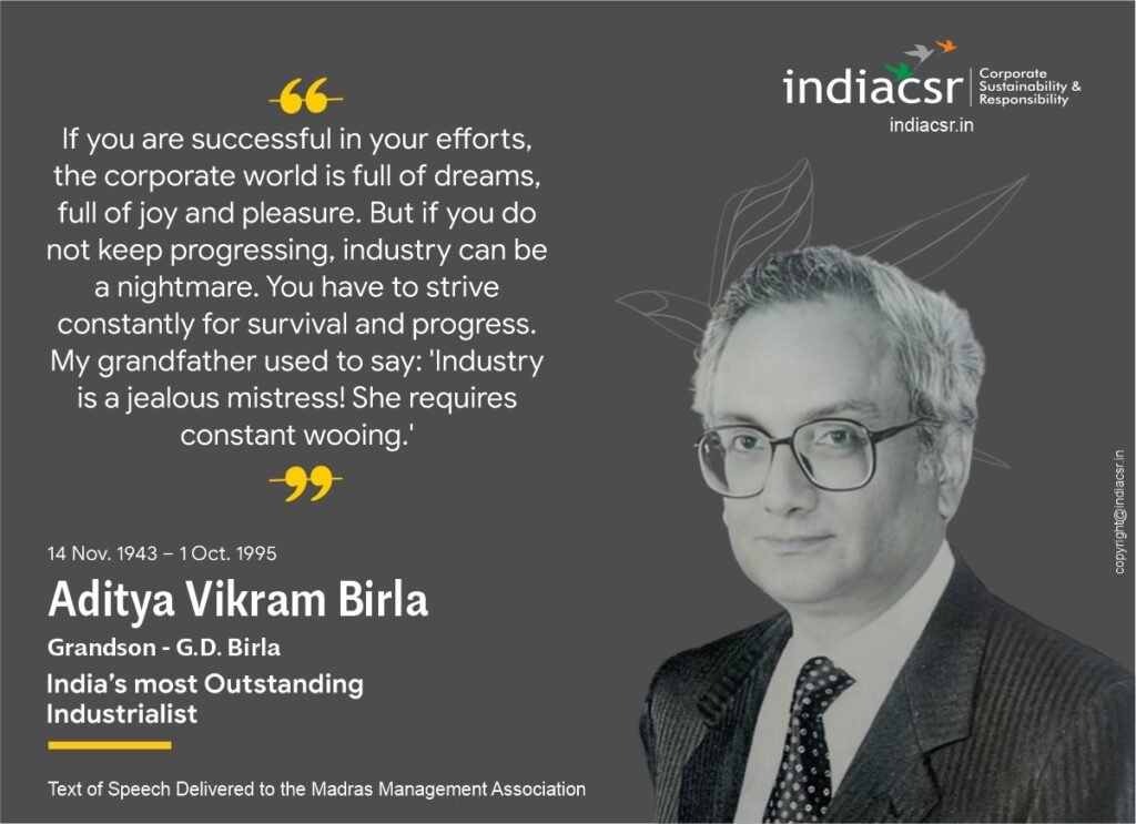 Aditya Vikram Birla: How He Established the Aditya Birla Business Group: Early Age Struggle 7 Text of Speech delivered at Madras Management Association - Aditya Vikram Birla